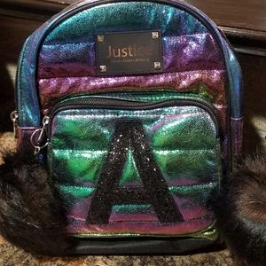 New! Metallic A Mini Backpack
